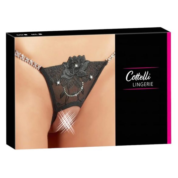 Cottelli - Sädelev lillemustriga avatud stringid - M/L