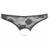 Cottelli - avatud pitsist stringid pärlitega - must - XL