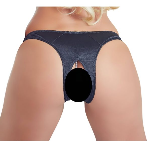 Cottelli - pärliga avatud lilleline naiste püksid (must) - M