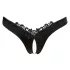 Cottelli - avatud pärlitega pitsist stringid - must - XL
