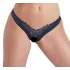 Cottelli - avatud pärlitega pitsist stringid - must - XL
