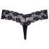 Cottelli - topeltpärlitega pitsiline string (must) - XL