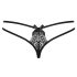 Obsessive Intensa - topelt rihmaga pitsist stringid (must)