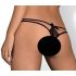 Obsessive Intensa - topelt rihmaga pitsist stringid (must)