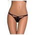 Obsessive Intensa - topelt rihmaga pitsist stringid (must)