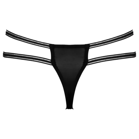 Cottelli - avatud stringid rõngastega - must - M/L