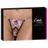 Cottelli - luksuslik tikitud liilia stringid (must-valge) - M/L