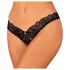 Obsessive Donna Dream - naiste avatud pitsist stringid - must