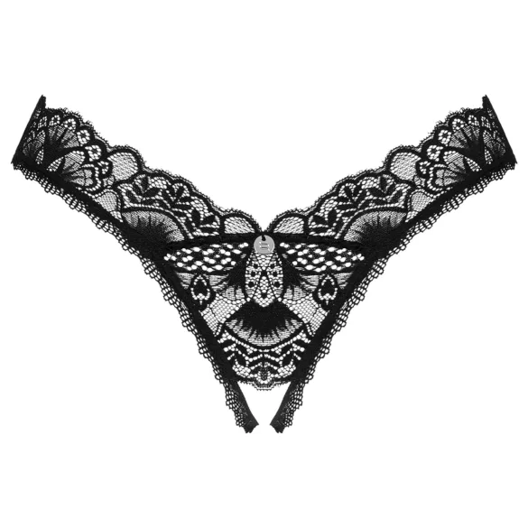 Obsessive Donna Dream - naiste avatud pitsist stringid - must
