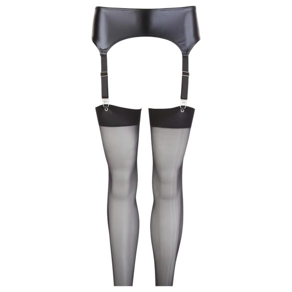 NO:XQSE - läikiv sukahoidja komplekt - M