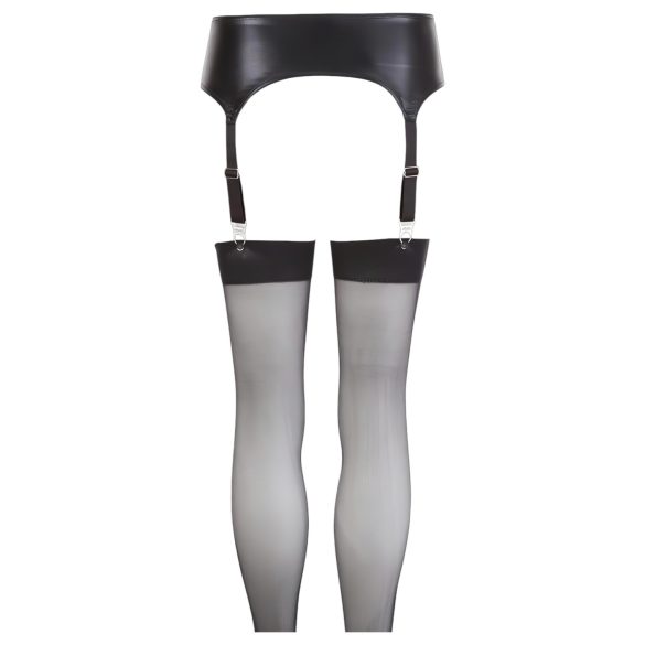 NO:XQSE - läikiv sukahoidja komplekt - XL