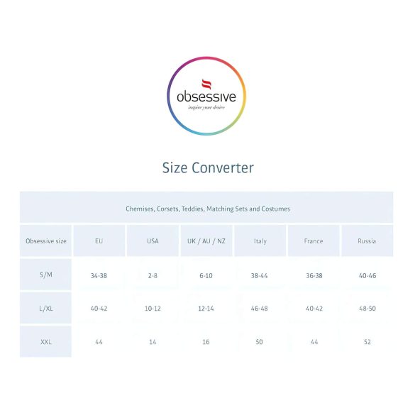 Obsessive Gepardina - kassitüdruku kostüümikomplekt - must