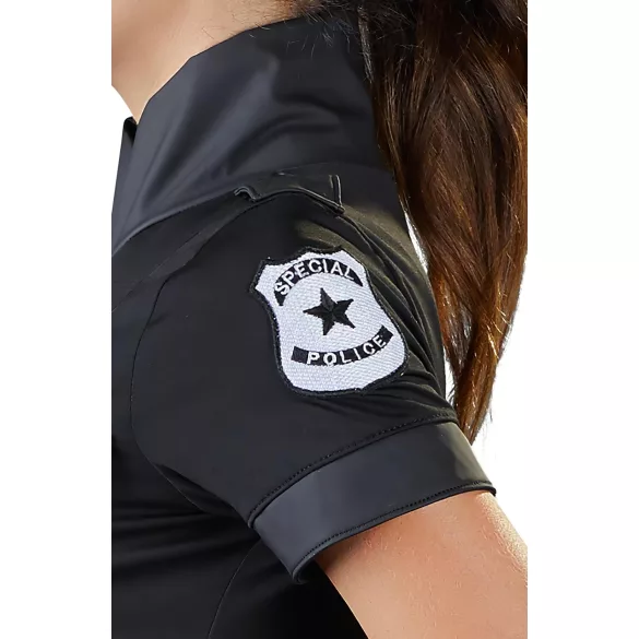 Cottelli Police - naispolitseiniku kostüüm - must kleit - XL