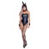 Cottelli Bunny - seksikas läikiv jänku kostüüm (5 osa) - M