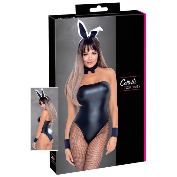 Cottelli Bunny - läikiv, seksikas jänkutüdruku kostüüm (5-osaline) - L