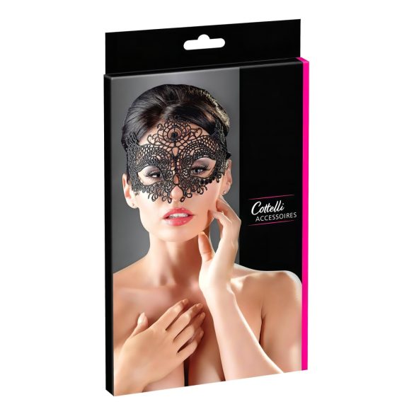 Cottelli - Tikandiga pitsimask, must