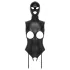 Bad Kitty - avatud body ja oraali mask - must - L