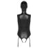 Bad Kitty - avatud body ja mask (must) - XXL