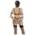 Bad Kitty - kehastrapide komplekt ja mask - must - M