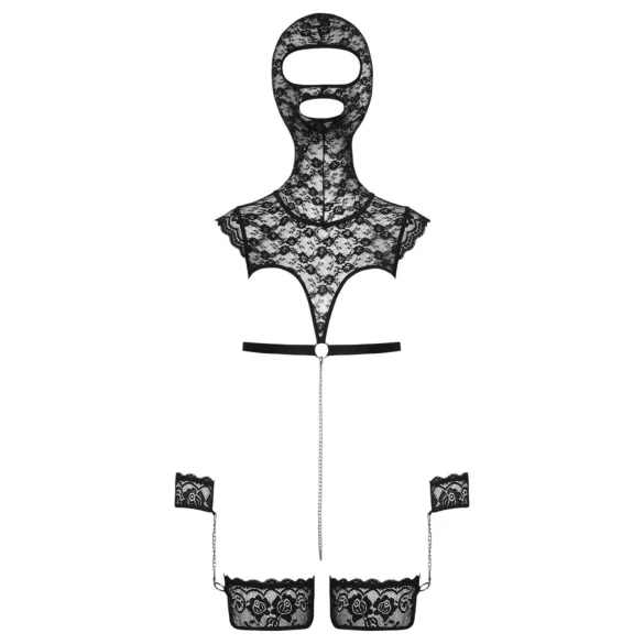 Bad Kitty - pitsiline BDSM-komplekt (must)