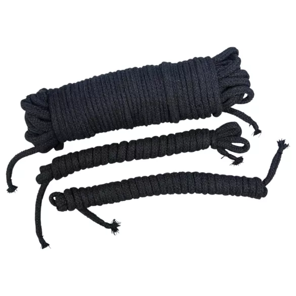Bad Kitty - sidumisköite komplekt (20 m + 2×3 m, must)
