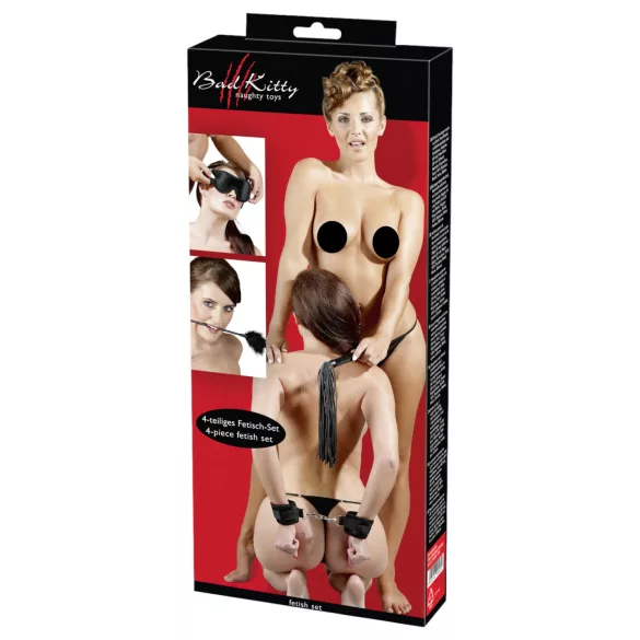 Bad Kitty - fetišikomplekt - must