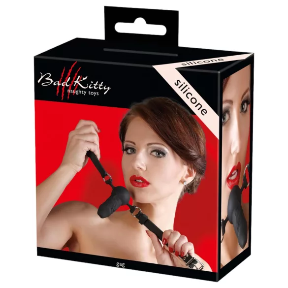 Bad Kitty - silikoonist suupeks väikese dildoga - must