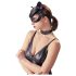 Bad Kitty - nahkne mask kividega - must (S-L)