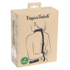 Vegan Fetish - käte selja taha kinnitamise komplekt - must
