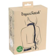 Vegan Fetish - käte selja taha kinnitamise komplekt - must