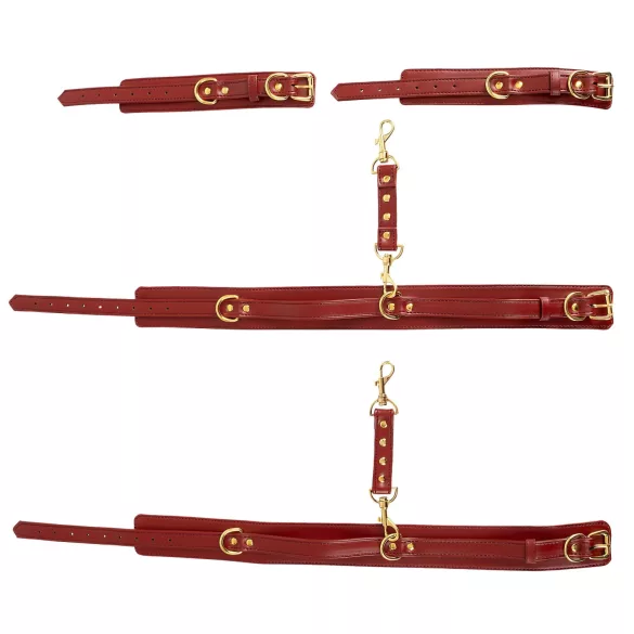 Bad Kitty - käerauad jalgadele kinnitamiseks - punane