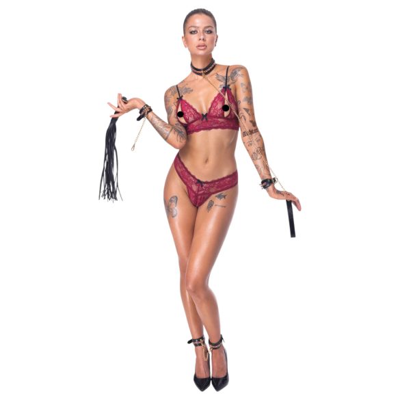 Bad Kitty - BDSM komplekt - 6-osaline - must