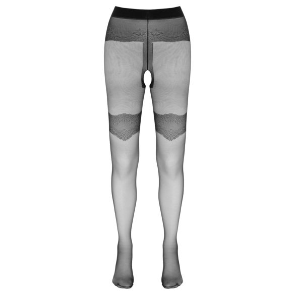 Cottelli - avatud võrksukad musta mustriga - 4