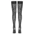 Cottelli Legwear - leopardimustriga sukk - must