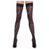 Cottelli Legwear - leopardimustriga sukk - must - 5
