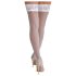 Cottelli - pitsiline lillemustriga sukk (valge) - 4/L