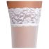 Cottelli - pitsiline lillemustriga sukk (valge) - 4/L