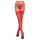 Cottelli - pitsiline, lillemustriga sukk (punane) - 3/M-L