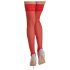 Cottelli - pitsiline, lillemustriga sukk (punane) - 3/M-L