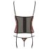 Cottelli - Roosiline korsett ja stringid (punane) - 80C/L