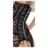 Noir - leopardimustriga sukahoidjaga pluus - must - M