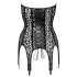 Noir - leopardimustriga sukahoidjaga pluus - must - M