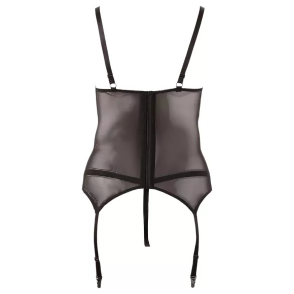 Cottelli - naiste pitsist topp paeltega - must