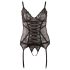 Cottelli - Pitsiline naiste topp paeltega (must) - XXL