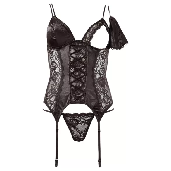 Cottelli - muudetav sukahoidjaga topp (must)