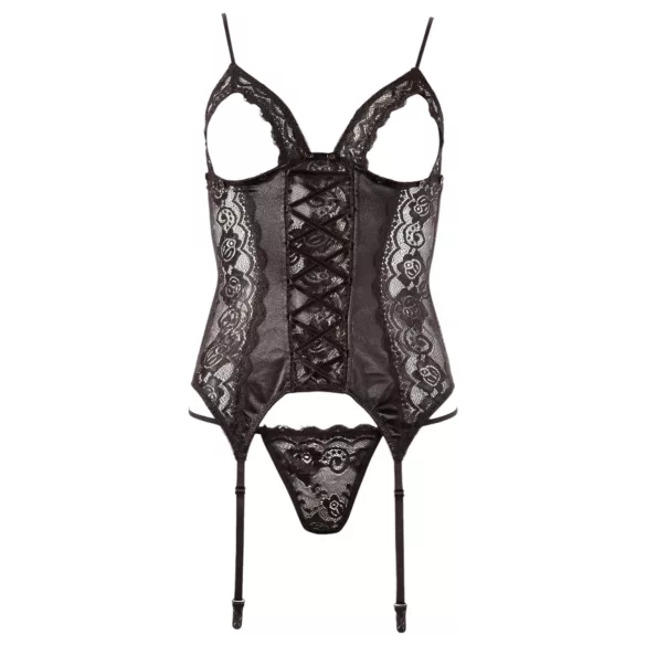 Cottelli - muudetav sukahoidjaga topp (must)