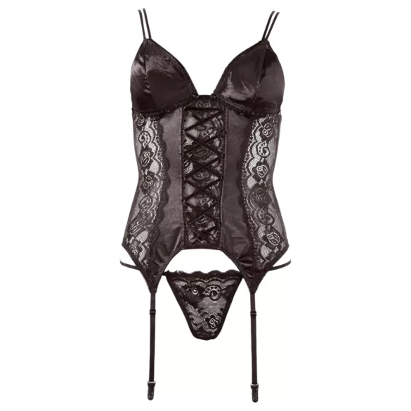 Cottelli - muudetav sukahoidjaga topp (must)