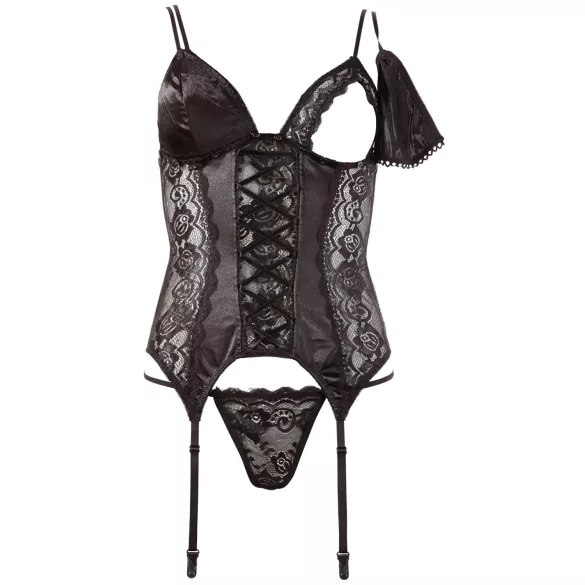 Cottelli - muudetav sukahoidjaga topp (must)