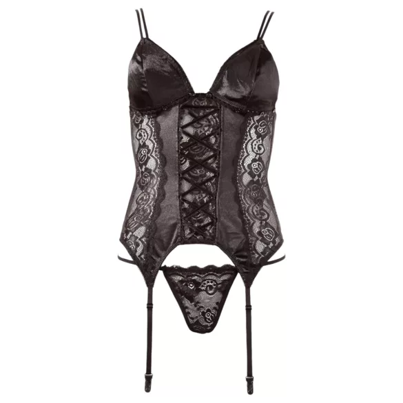 Cottelli - muudetav sukahoidjaga topp (must)