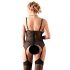 Cottelli - Lilled musta pluusi suures suuruses - XXXXL